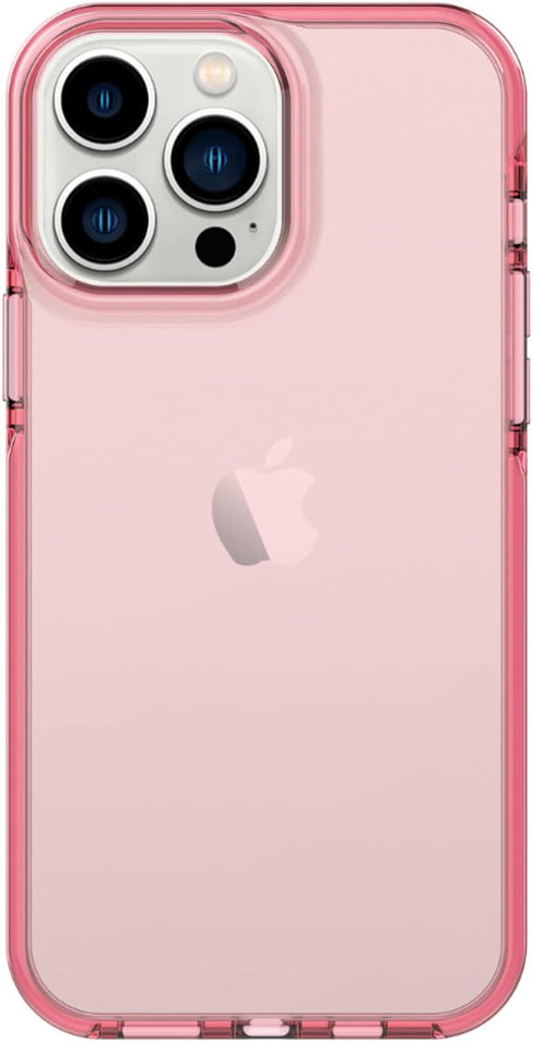 ArtsEvo Shockproof Clear Design for iPhone 13 Pro Case, Certified 6.6ft Drop Protection, Raised Edges Protect Camera and Screen, Pink...