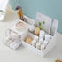 Desk Organizer Cosmetic Display Cases,Make up Organizers and Storage for Eyeshadows, Concealers, Powders, Makeup Brush, Nail Polish White...