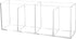 Cerpourt Clear Makeup Brush Organizer,Acrylic Cosmetic Brushes Storage Holder with 4 Slots,Pencil Pen Holder for Desk,Desk Organizer and Accessori...