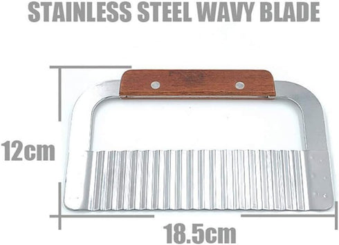 2PCS Stainless Steel Wavy and Straight Soap Mold Loaf Potato Vegetable Cutter Cutting Tool...
