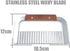 2PCS Stainless Steel Wavy and Straight Soap Mold Loaf Potato Vegetable Cutter Cutting Tool...