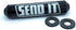 SEND IT Handlebar Pad with FREE GRIP DONUTS - Universal Fit for Dirt Bikes and ATVs Crossbar (BLACK, Round)...