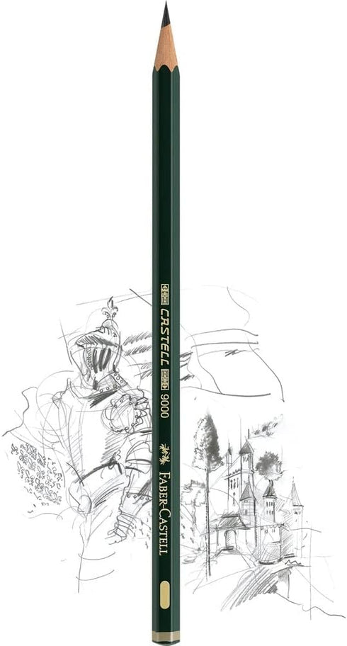 Faber-Castell 9000 Graphite Pencils Art Set In Slimflexi Case (8B-2H, 12pcs)...