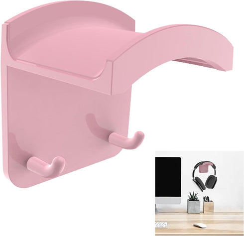 Headphone Stand,Wall-Mounted Headphone Holder,Headset Hook,Dual Hook Design,Compatible with Most Headphones and Gaming Headsets,Can be Fixed on Wa...