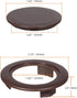 SUQ I OME 2 Sets 2 inch Outdoor Patio Parasol Umbrella Hole Ring Plug and Cap Set, for Parasol Umbrella Table Hole Cover Insert(Brown)...
