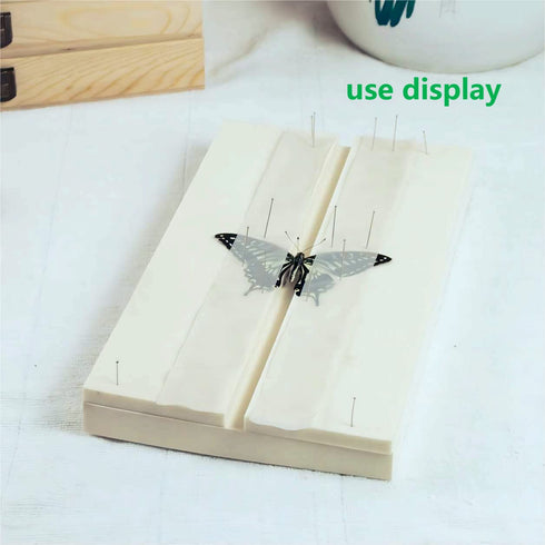 Adjustable Labs Insect Pinning Spreading Board with Wings Pressing Paper, 11.8' * 6.7' * 1.3’ EVA Foam, Bug Boards Butterfly Mounting Specimen Spr...