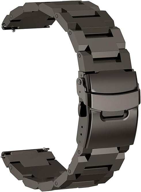 AMAZTIM 22mm Stainless Steel Watch Bands for T2 /M2/ M3 /M3 Ultra/ T3/ T3 Ultra Smart Watch (Black)...