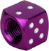 Senzeal 5X Aluminum Dice Valve Caps Car Truck Motorcycle Wheel Bicycle Tire Valve Stem Caps Purple...