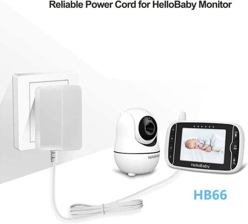 6V Power Charger Cord for HelloBaby HB32 HB28 H24 HB32RX RJ-AS060600U003, DXR-5 Breg D0660 Baby Monitor Charger, GPX PC308B PC332B PC108B PC800 Po...