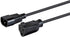 Monoprice Desktop Computer Power Cord - IEC 60320 C14 to NEMA 5-15R, 10 Amp, 1250 Watt, 125 Volt, 18AWG, 2 Feet, Black...