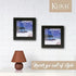Klikel 5x5 Black Picture Frame - Made of Real Wood With Glass Photo Protector - Wall Hanging And Table Standing Display...