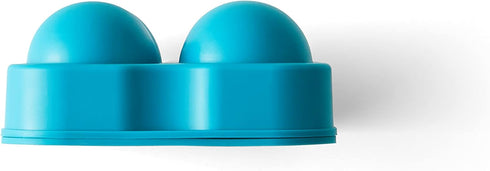 Houdini Large Sphere Ice Tray Mold, Makes Four Ice Balls, Blue...