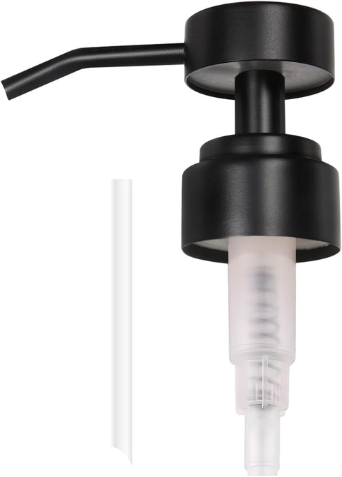 Stainless Steel Soap Brushed Nickel Dispenser Pump Replacement Bathrooom Countertop for Hand Wash &Soap, Kitchen Dish Soap, Syrup (1, Black)...