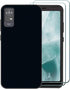 for TCL ION V Case with Screen Protector, TCL ION X Case, Black Slim Flexible TPU Case with Screen Protector Shock Absorbing Protection Silicone C...