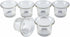 Clear Chunky Glass Lip Votive Candle Holders Tealight Votive Cups for Wedding Proposal, Spa, Aromatherapy, Meditation, 6 Counts by Shxstore...