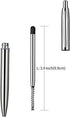 3 Pcs Retractable Metal Ballpoint Pens, for Gift, Business, Office, 1.0mm Medium Point Black Ink, 6 Extras Replaceable Metal Refills - Stainess St...