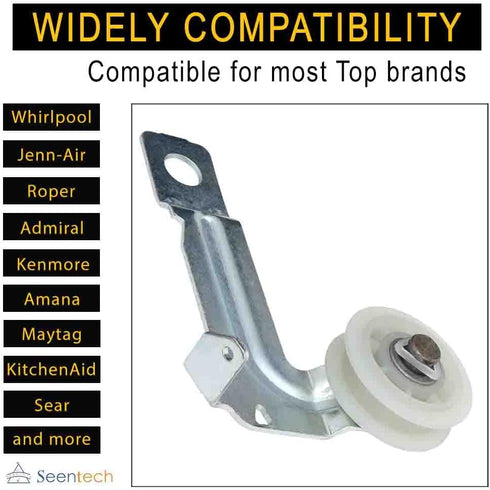 W10547292 Dryer Idler Pulley Replacement Part Seentech Compatible with Whirlpool, Admiral, Estate, Inglis, Kenmore Dryers - Replace: WPW10547292 AP6022817 W10547292 8547160 PS11756154