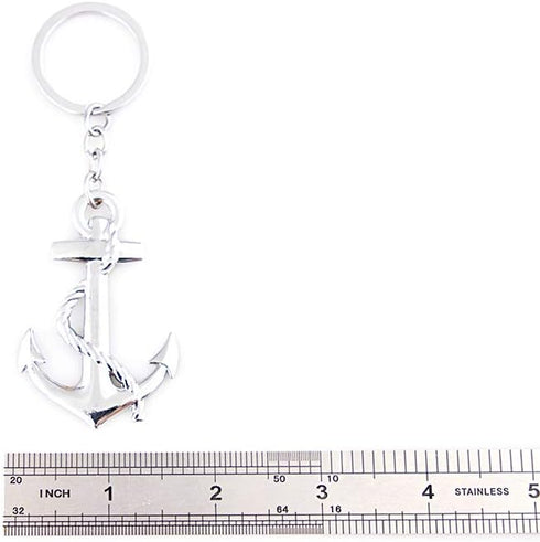 3D Anchor Key Chain Car Logo Metal Key Ring Couples Keychain...