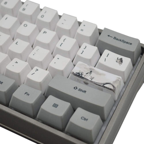 PBT 5-Sided Sublimation keycap Set OEM Highly Compatible with Cherry MX Switch Mechanical Keyboard (Jiangnan Ink)...