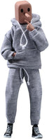 1/12 Scale Male Clothes,Men's Hoodie Pants Trousers Clothing for 6inch Male Action Figure Body Doll (Gray Color)...