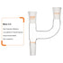 XCD Claisen Distillation Adapter, 3-Way Claisen Distillation Adapter with 24/40 Joints Lab Connecting Adapter...