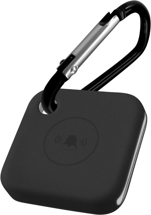 Silicone Case for Tile Mate (2020) & Tile Mate (2018), Soft and Flexible, Scratch/Shock Resistant Cover with Carabiner for Tile Mate Tracker (Blac...