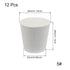 12 Pack Size 5# Solid Rubber Stoppers, Tapered Lab Seal Tube Stopper Plug, 29x22x28mm (White)...