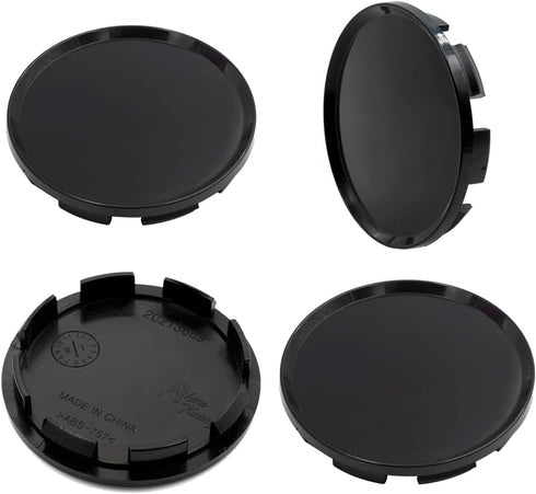 RTRHINOTUNING 63mm 2.5in Wheel Center Caps for Dodge Ram 1500 Dakota Durango 52005732, 63mm(2.48in)/57mm(2.26in) 4 Pack Black Hub Caps...
