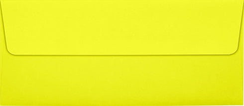 LUXPaper #10 Business Envelopes | Peel & Press | 4 1/8" x 9 1/2" | Citrus Yellow | 80lb. Text | 50 Qty...