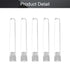 Othmro 100Pcs Clear Plastic Test Tubes with White Caps, 12mmx75mm Mini Test Tubes with Lids, for Jewelry Seed Beads Powder Spice Liquid Experiment...