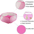 Hamster Playpen with Mat, Large - Foldable Exercise Playpen, Breathable and Transparent Pet Cage Fence Indoor/Outdoor for Guinea Pigs Small Animal...