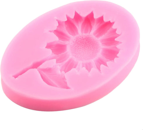 Sunflower Cake Fondant Molds Sun Flower Silicone Chocolate Candy Mold For Cake Decorating Cupcake Topper Gum Paste Polymer Clay...