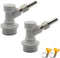 PERA Corny Keg Ball Lock Gas Disconnect MFL 1/4, Include 5/16 Swivel Nuts, 2 Free Worm Clamps for Homebrewing...