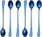 Demitasse Espresso Spoons, Coffee Spoon, 7.7Inches Stainless Steel Spoons for Dessert, Set of 6(blue)...