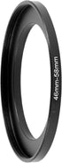 uxcell 46mm-58mm Filter Step Up Ring Adapter, Metal 46mm to 58mm Camera Lens Filter Stepping Rings Adapter Threaded Frame for Nikon Sony Olympus D...