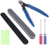 Spilay 16 Pcs Hobby Building Model DIY Tool Kit, Modeler Basic Miniature Handmade Craft Tools Set for Dollhouse Miniature Building...