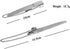 Camp Flatware Sets - Stainless Steel Spoon Fork Knife & Nylon Storage Bag - Foldable + Locking Handle - Ultralight Utensils for Backpacking/Hiking...