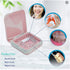 Retainer Case,Cute Mouthguard Case with Mirror,Slim Night Mouth Guard Case with Lid Hinge,Aligner Case,Inner Size 2.56, 2.36, 0.79inch...