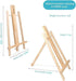 3PCS 11.8" Wood Easels, Small Tabletop Display Stand, Tripod, Painting Party Easel, Kids Student Tabletop Easels for Painting, Portable Canvas Pho...