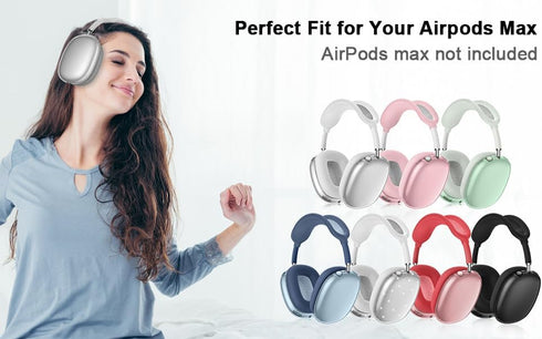 Compatible with Apple AirPods Max Case,Clear Soft TPU Anti-Scratch,Ear Pad Case Cover/Ear Cups Cover/Headband Cover for AirPods Max Headphones,Cle...