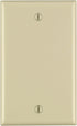 Leviton 80714-I 1-Gang No Device Blank Wallplate, Standard Size, Thermoplastic Nylon, Box Mount, Ivory...