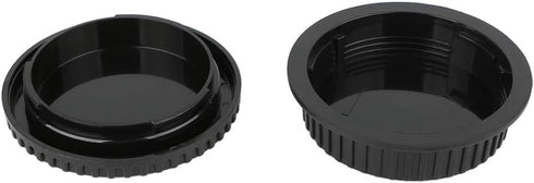 2 Pack Rear Lens Cap and Camera Body Cap Cover Kit for Canon EF EF-S Mount Camera EOS T7 T6 T5 T4i T5i T6i T6s T7i SL1 SL2 SL3 60D 70D 80D 5D Mark...