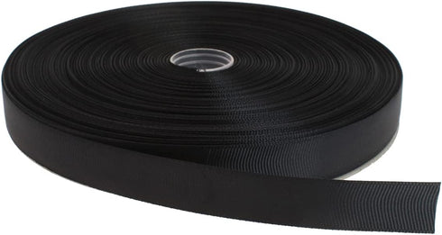Solid Grosgrain Ribbon 100 Yard Each Roll 100% Polyester (3/4", Black)...