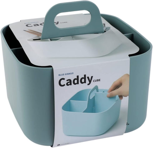 BLUE GINKGO Multipurpose Caddy Organizer - Stackable Plastic Caddy with Handle | Desk, Makeup, Dorm Caddy, Classroom Art Organizers (Made in Korea...