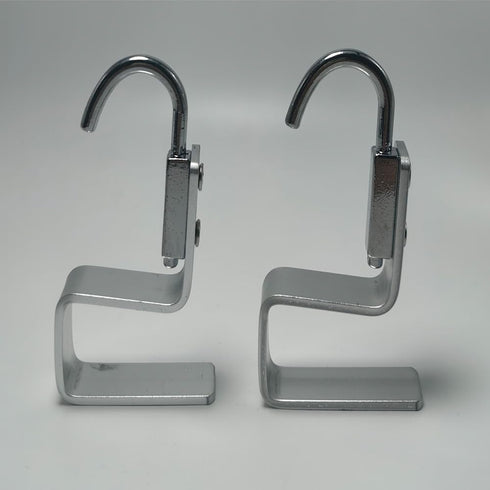 2 Pcs Desk Hook, Student Desktop Nail-Free Hook, Table Hook for Schoolbag, Space Aluminium Alloy, Hanger Hooks for Bag Purse Clothes Backpack Hold...