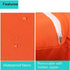 2Pack Outdoor/Indoor Throw Pillow Cover, Waterproof Solid Pillow Case Aqua 20"x20"...