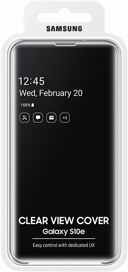 Samsung Original Galaxy S10e Protective Clear View Folio Cover Case - Black...