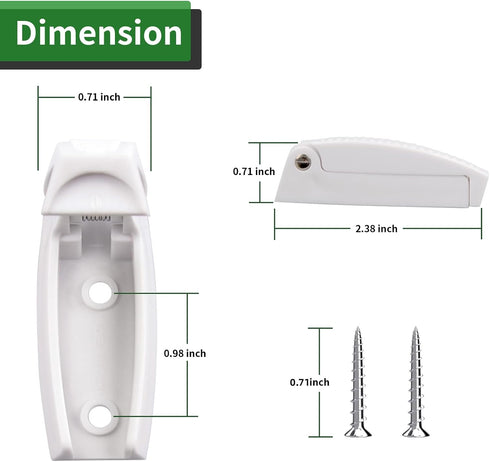 RVGUARD RV Door Holder, 5Pcs White Camper Door Holder, Keep The Baggage Door Open, for RV, Trailer, Camper Vans...