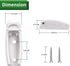 RVGUARD RV Door Holder, 5Pcs White Camper Door Holder, Keep The Baggage Door Open, for RV, Trailer, Camper Vans...