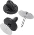 400pcs PVC Rubber Pin Backs Butterfly Clutch Pin Tie Tacks Blank for Uniform Badges Backing Holder Clasp Lapel Enamel (200 Sets)...